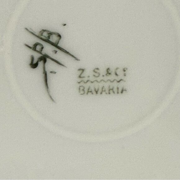 Rare Vintage Z.S. & C. Bavaria Hand-Painted
Collector's Plate - Picture 5 of 6